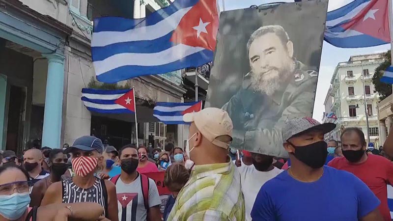 Gobierno cubano acusa a EE. UU. y desmiente estallido social en la isla