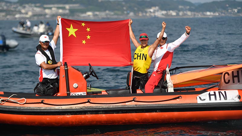 Tokio 2020: Deportista china Lu Yunxiu gana oro en RS:X (f)