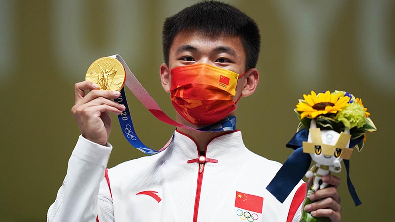 Tokio 2020: Tirador chino Zhang Changhong se cuelga oro en rifle 50m tres posiciones con récord mundial