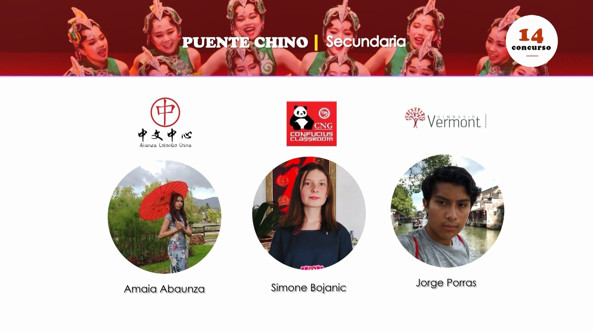 Entregan premios del 14 concurso Puente Chino en Colombia