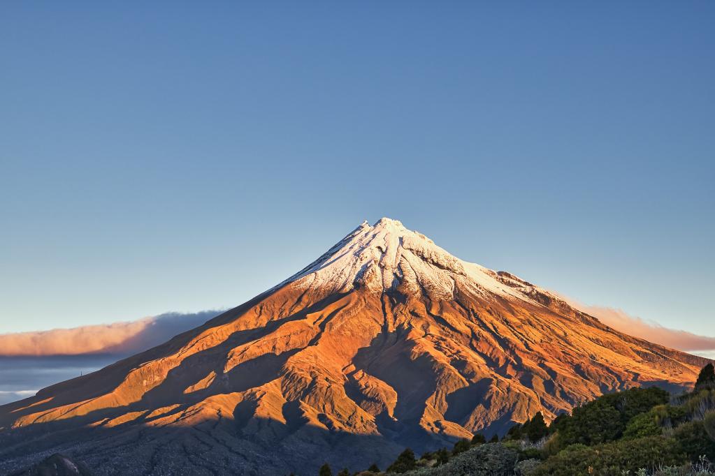 Monte Taranaki en Nueva Zelanda