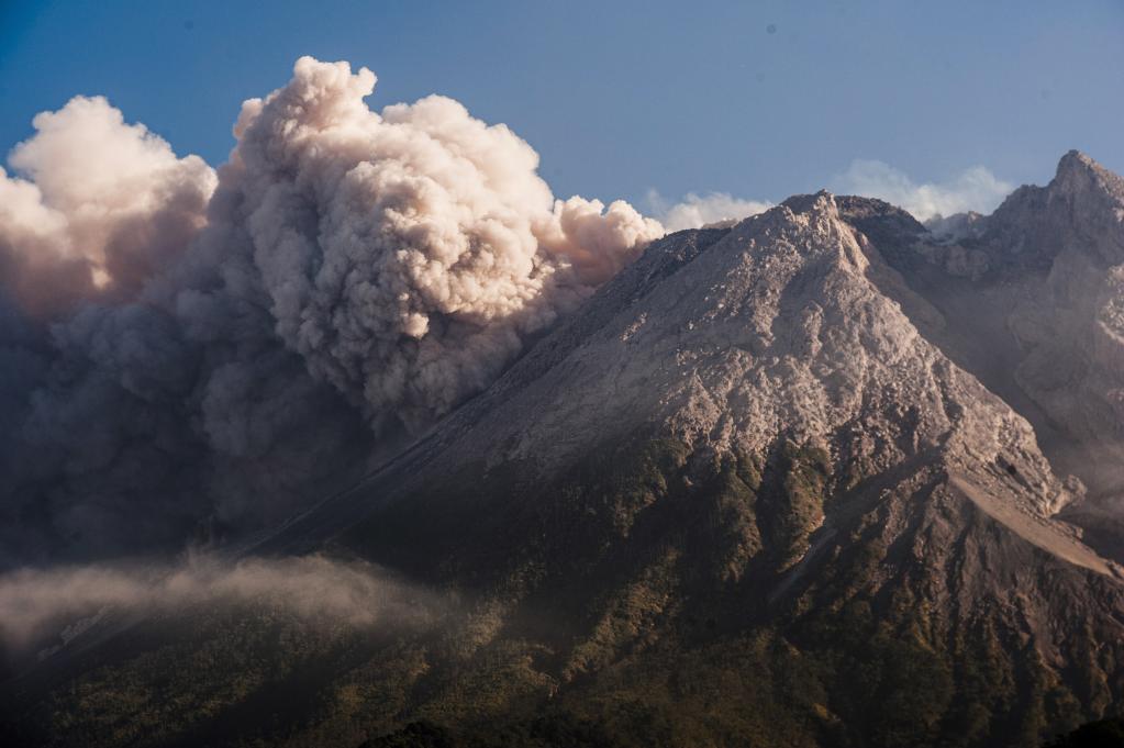 Indonesia: Monte Merapi visto desde Cangkringan
