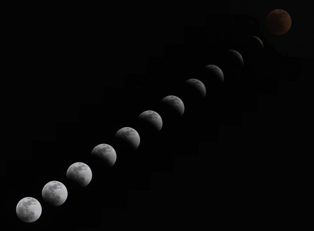 Eclipse lunar total en la Ciudad de México