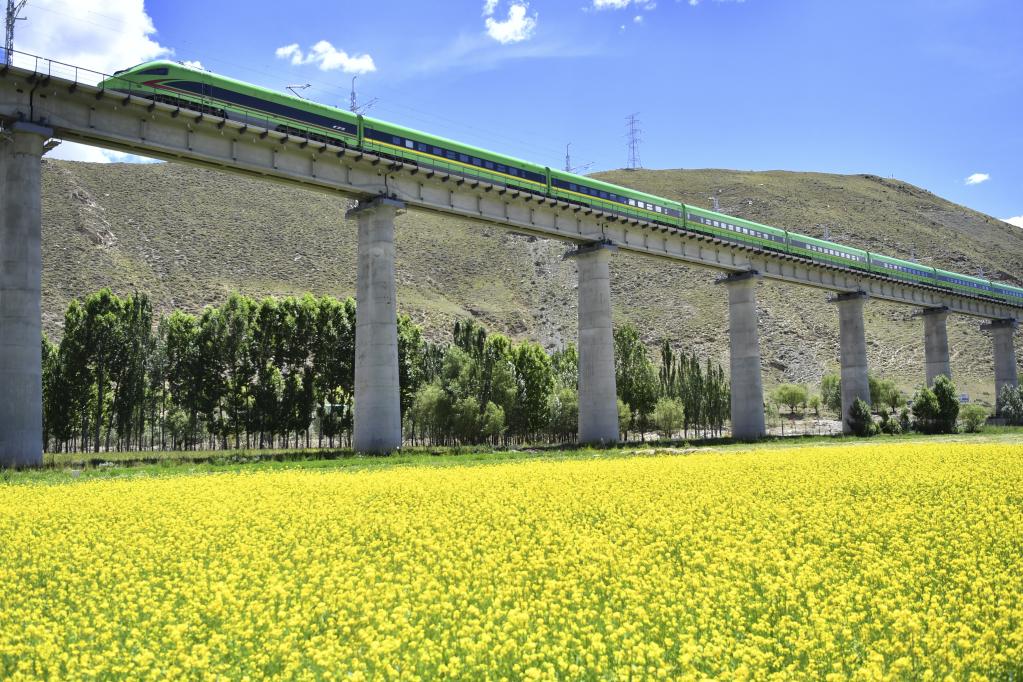 Vía férrea Lhasa-Nyingchi en Tíbet