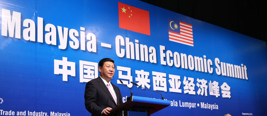 Presidente chino pide cooperación más estrecha con Malasia