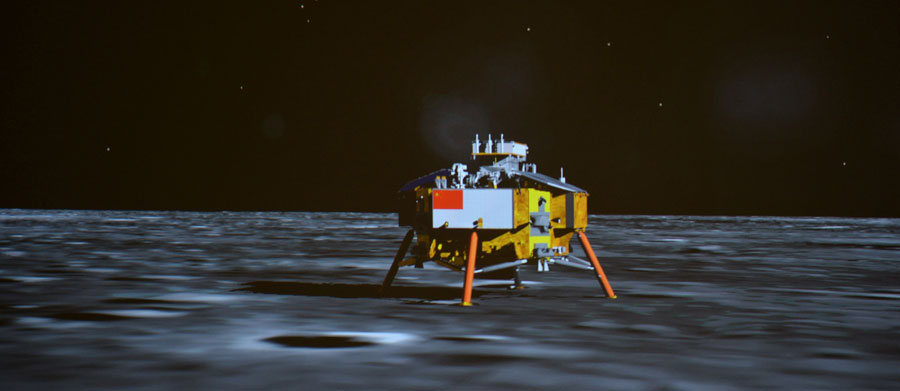 Sonda lunar Chang'e-3 de China realiza alunizaje suave
