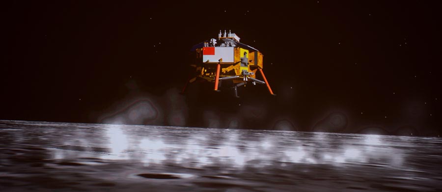 Enfoque de China: Sonda lunar Chang'e-3 de China realiza exitoso alunizaje suave