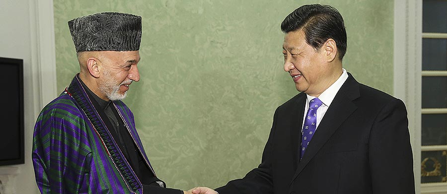 Presidentes chino y afgano acuerdan promover lazos