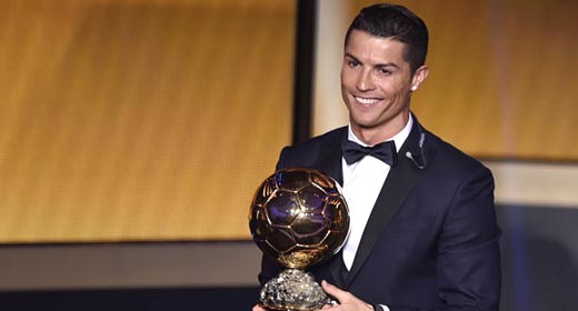 Fútbol: Cristiano Ronaldo gana su tercer Balón de Oro