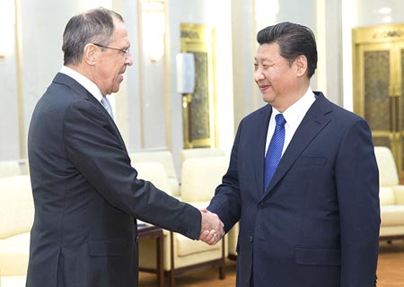 Presidente chino se reúne con ministro ruso de Relaciones Exteriores