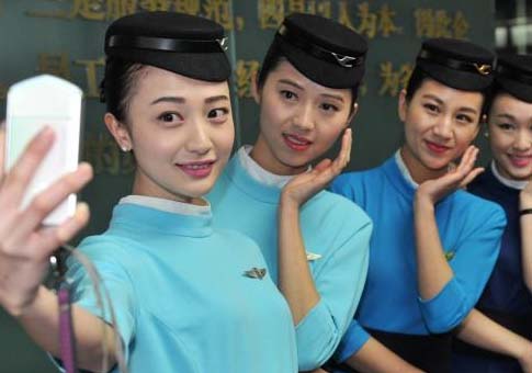 Azafatas guapas de Xiamen Airline