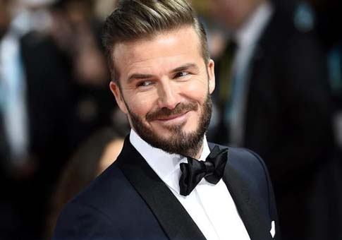 David Beckham en alfombra roja de un festival de cine
