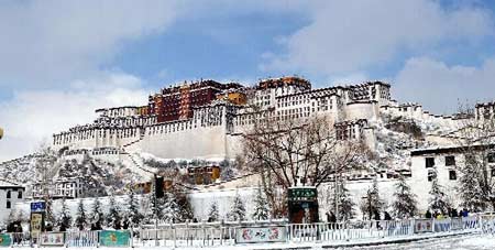Capital del Tíbet tiene la nevada más fuerte en casi 2 decenios