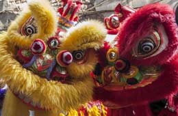 Celebración del año nuevo lunar en Kolkata