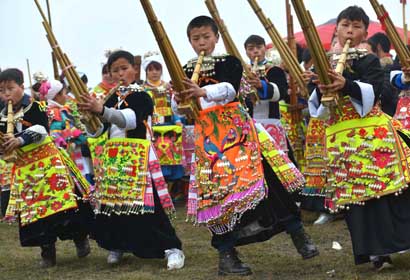 Guizhou: Celebraciones de grupo étnico Miao para desear suerte y cosecha