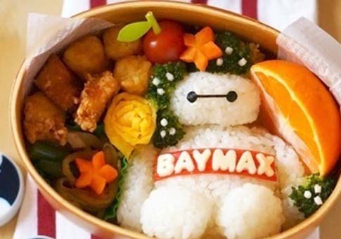 Baymax hecho por comida