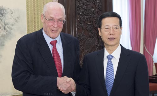 Vicepremier chino se reúne con ex secretario del Tesoro de EEUU