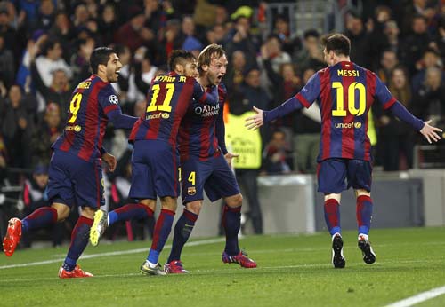 Fútbol: Barcelona de España clasifica a cuartos de final en Liga de Campeones