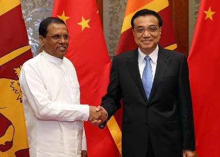 PM chino pide a Sri Lanka política continua y estable para inversionistas chinos