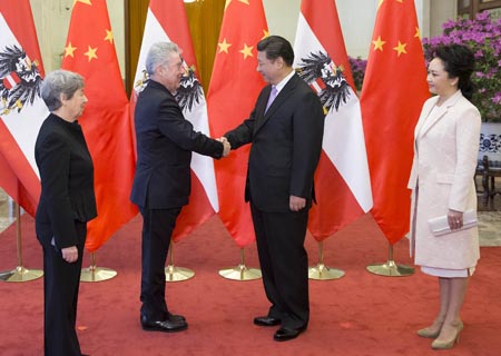 Presidentes chino y austríaco acuerdan promover aún más sus relaciones