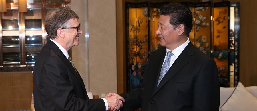 Presidente de China se reúne con Bill Gates