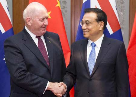 PM chino se reúne con gobernador general de Australia