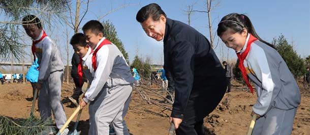 Presidente chino insta a ciudadanos a plantar árboles