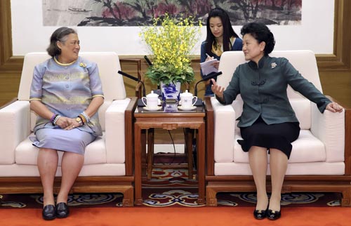 Viceprimera ministra china se reúne con princesa tailandesa