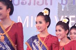 Concurso de Miss Songkran celebrado en Laos