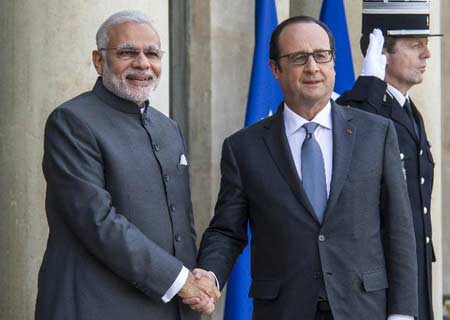 India comprará 36 cazas Rafale a Francia: Modi
