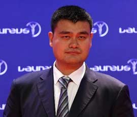 Yao Ming de China se une a academia Laureus