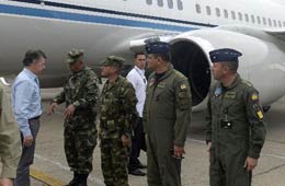 Presidente Santos lamenta muerte de 10 soldados en ataque de las FARC