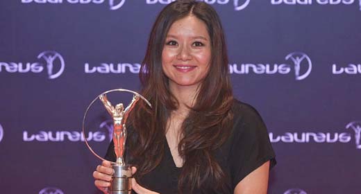 Tenista china Li Na recibe Premio Laureus por Logro Excepcional