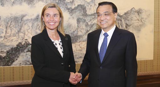 PM chino conversa con jefa de política exterior de UE