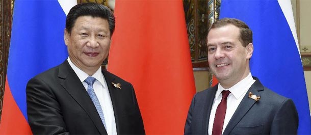 Presidente chino se reúne con PM ruso