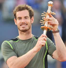 Tenis: Un Murray perfecto gana el Open de Madrid al derrotar a un desconocido Nadal