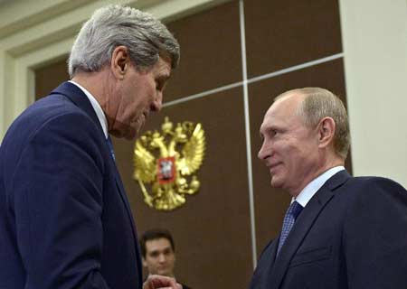 Putin y Kerry discuten cooperación más estrecha Rusia-EEUU en crisis ucraniana