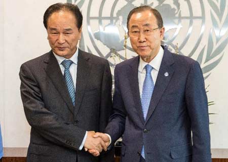 Secretario general ONU se reúne con presidente de agencia de noticias Xinhua