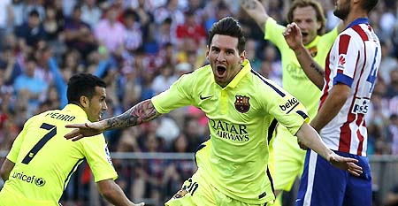Fútbol: Barcelona es campeón de Liga al ganar 1-0 al Atlético de Madrid