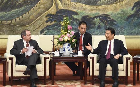 Vicepresidente chino se reúne con huéspedes portugueses
