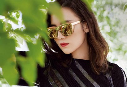 Actriz Song Jia posa para OK! INSTYLE