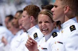 Ceremonia de graduación en la Academia Naval de EEUU en Annapolis