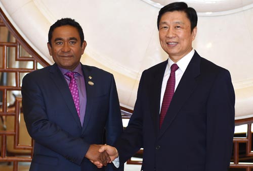 VP chino se reúne con presidente de Maldivas para hablar de cooperación