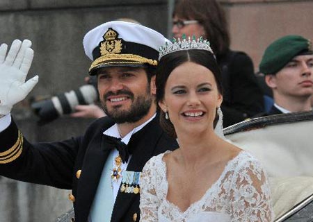 Príncipe Philip de Suecia se casa con ex modelo Sofia Hellqvist