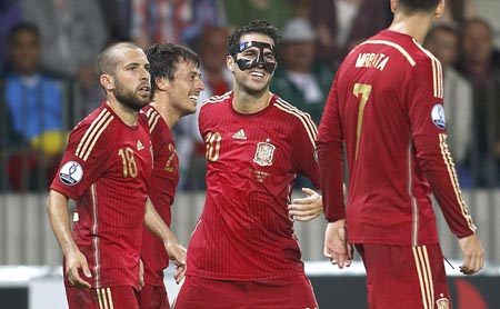 Fútbol: España gana 1-0 a Bielorrusia por las eliminatorias a la Eurocopa 2016
