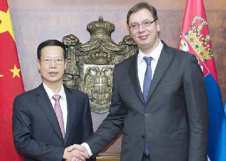 Viceprimer ministro chino se reúne con PM serbio para promover cooperación pragmática