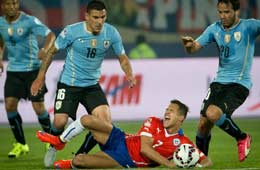 Copa América: Chile gana a Uruguay 1-0 y avanza a semifinales