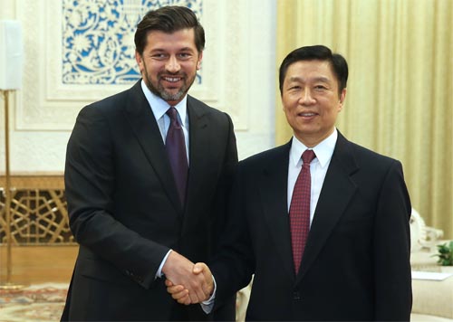 Vicepresidente chino se reúne con viceprimer ministro georgiano