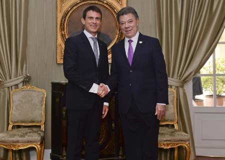 Presidente colombiano y primer ministro francés destacan acuerdos firmados entre ambas naciones