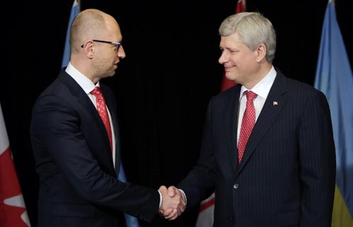 Canadá y Ucrania firman acuerdo de libre comercio
